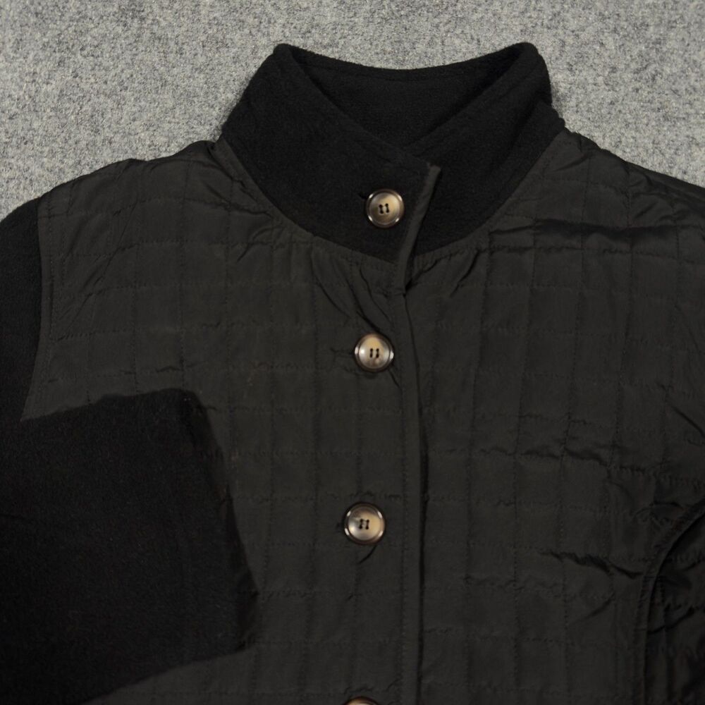 Karen Scott Sport Quilted Black Jacket Women's Medium
